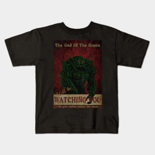 Swamp thing is watching Kids T-Shirt